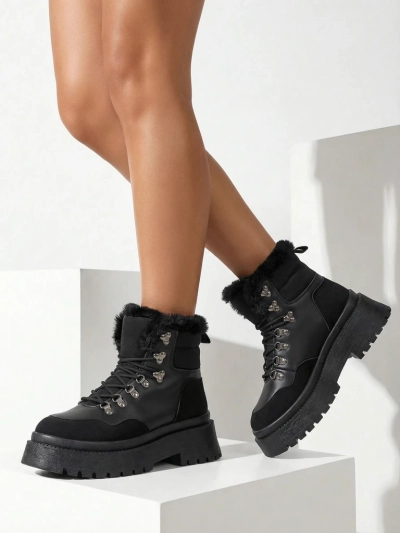 Cizme de zapadă cu şiret pentru femei Royalfashion Qiroz