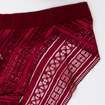 Chiloți de dantelă maro pentru femei - Lenjerie intimă