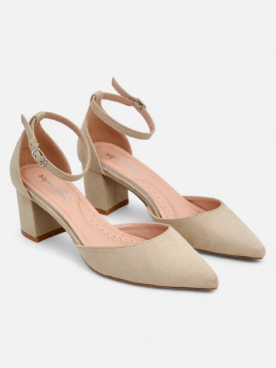Royalfashion Pantofi cu toc din eco suede pentru femei Vinoy