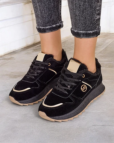 Pantofi sport pentru femei, izolați cu blană, Boris