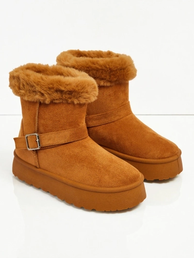 Royalfashion Krótkie buty a'la śniegowce damskie Myrelle