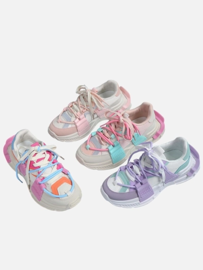 Royalfashion Sneakers sport pentru femei cu inserții din cauciuc Bubble