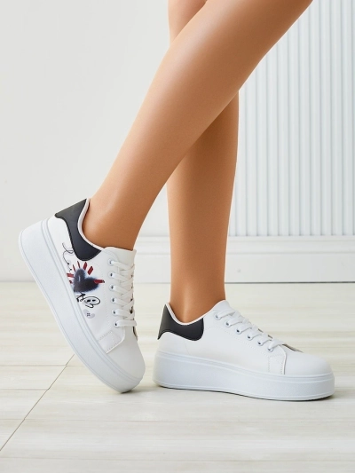 Adidași sport cu platformă Royalfashion pentru femei, cu imprimeu Alcape