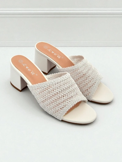 Royalfashion Damskie klapki na słupku Sole Bloom