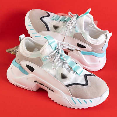 Adidași de sport albi Mapsy pentru bărbați - încălțăminte