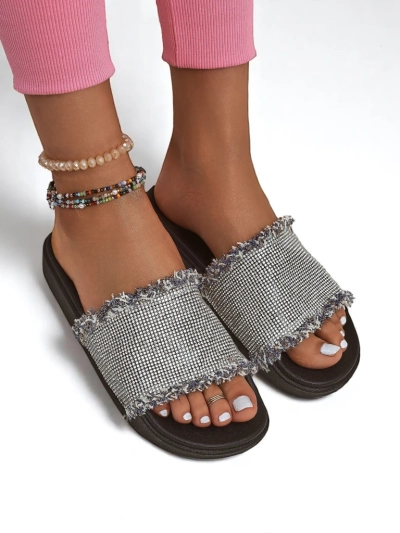 Șlapi plat pentru femei Royalfashion SparkleWalk