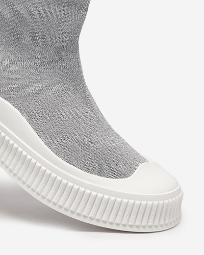 Tenisi Bejoko de damă argintii - Încălțăminte