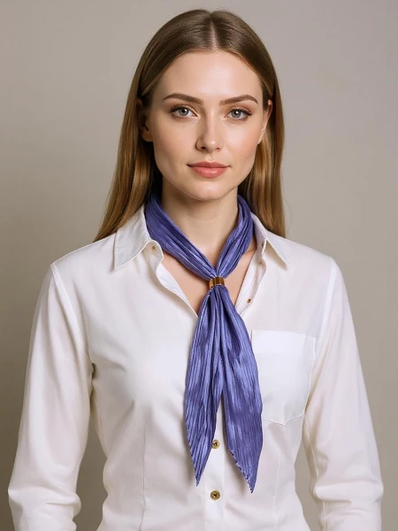 Aurelia Granatowy Scarp Femenino Pliseá 100% Poliester Fashion