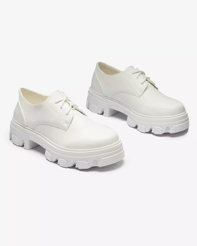 Cizme de damă albe Delgor- Footwear