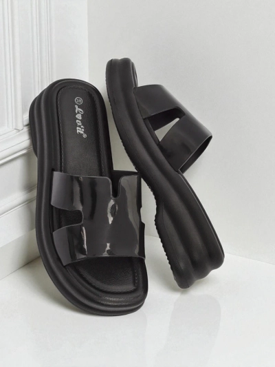 Royalfashion Damskie klapki na grubszej podeszwie Nova Gloss