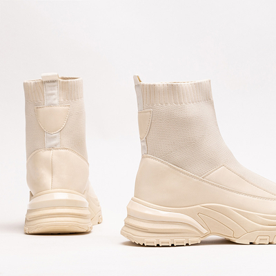 Pantofi sport slip-on dama bej Berida - Incaltaminte