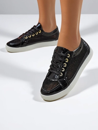 Royalfashion Pantofi sport damă din eco-piele patentată Azzuros
