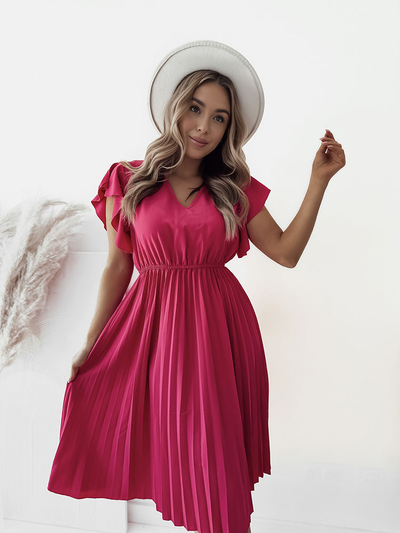 Royalfashion Rochie midi plisată de damă