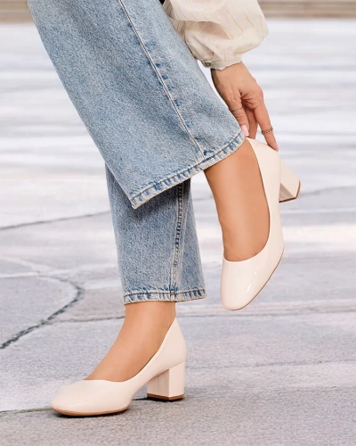 Papuci cu toc scazut pentru femei Royalfashion Penoi