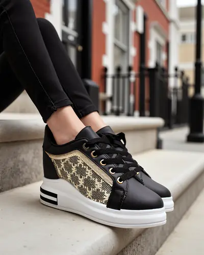 Royalfashion Pantofi sport pentru femei cu toc ascuns Jesioo