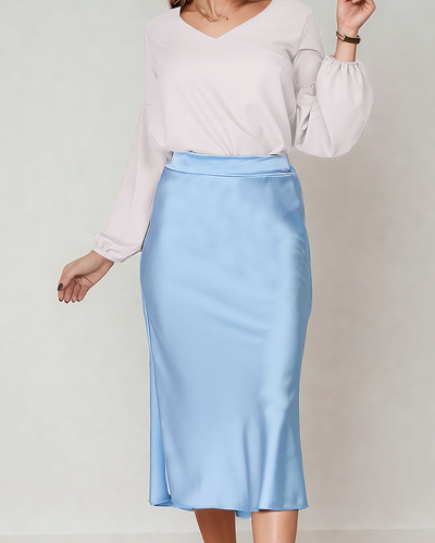 Royalfashion Fustă midi de damă a'la satin