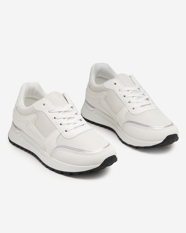 OUTLET Pantofi sport dama albi pastel de la Delani - Incaltaminte