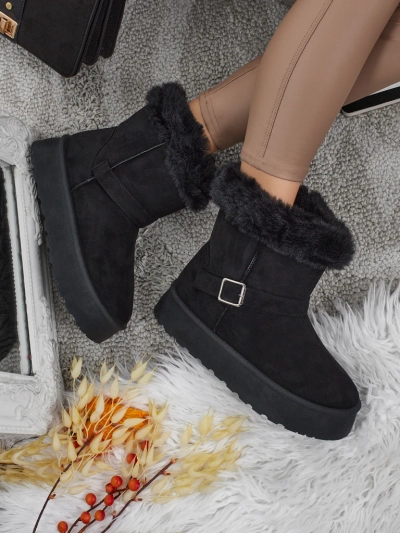 Royalfashion Krótkie buty a'la śniegowce damskie Myrelle