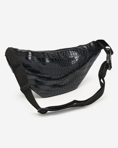 Geantă de damă neagră cu relief - Accesorii