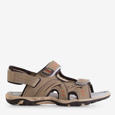 Sandale bej pentru copii cu Velcro Roser - Pantofi