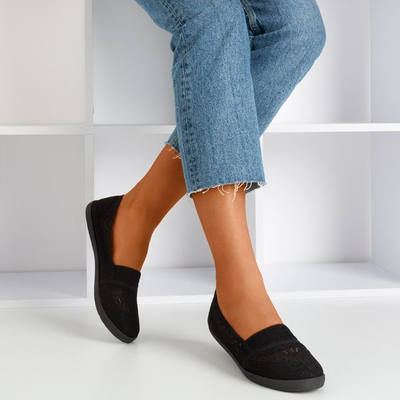 Ballerine dantelate negre Noremies - Încălțăminte