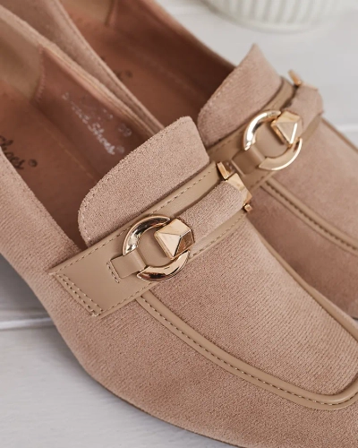 Royalfashion Mocasini eleganți pentru femei pe un post jos Orino