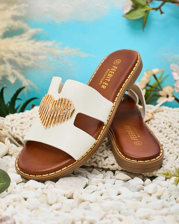 Royalfashion Șlapi cu talpă plată Ortyca pentru femei