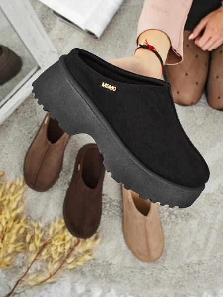 Botine scurte de damă a'la snowboots cu blană Calindra