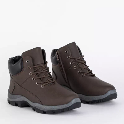 OUTLET Halter trekking barbati maro inchis - Incaltaminte