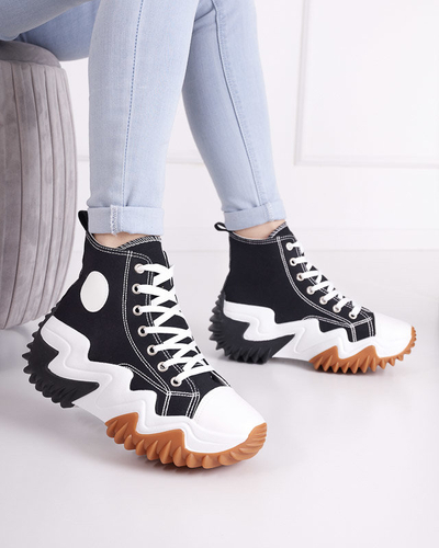 OUTLET Pantofi sport dama negri a'la adidasi Oqapi - Incaltaminte