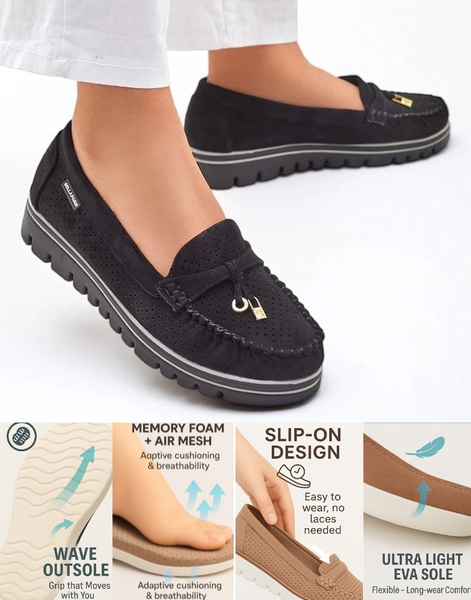 Mocasini pentru femei Royalfashion cu șireturi Elissas