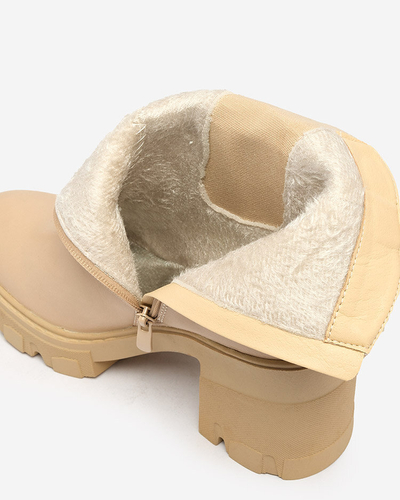 Royalfashion Cizme stiletto Atherta maro deschis pentru femei