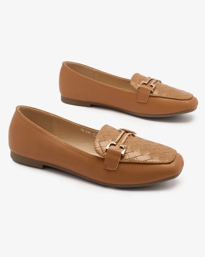 Royalfashion Camel Mocasini pentru femei Bulerol