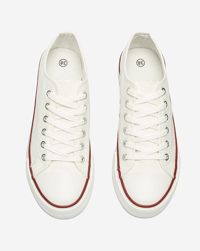 Tenisi de damă Noenoes albi și verzi - Încălțăminte