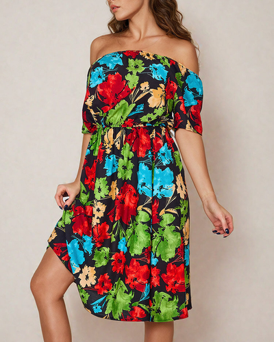 Royalfashion Rochie mini de damă cu model a'la hiszpanka