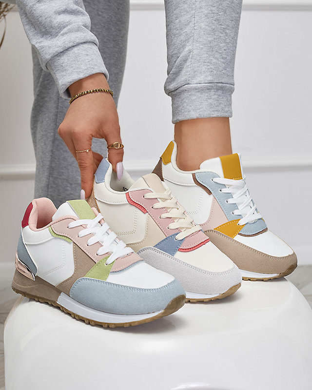 Adidași sport pentru femei, bej și gri Runan - Încălțăminte