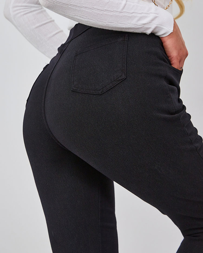 Royalfashion Pantaloni teggings de damă de culoare albastră