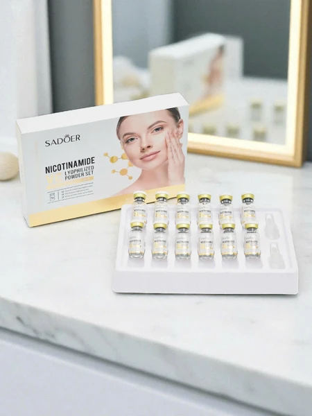 Sadoer Set de Pudră Liofilizată cu Nicotinamidă și Vitamina C