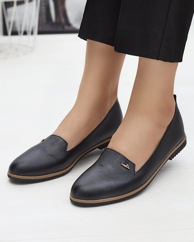 Mocasini negri pentru femei Riorica- Footwear