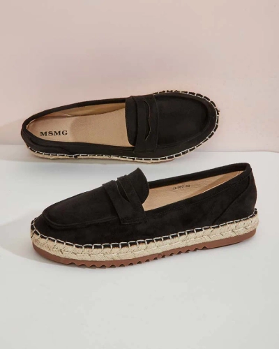 Royalfashion Mocasini de damă din piele întoarsă eko Monum