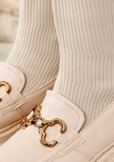 Royalfashion Cizme peste genunchi glisante pentru femei Rufies