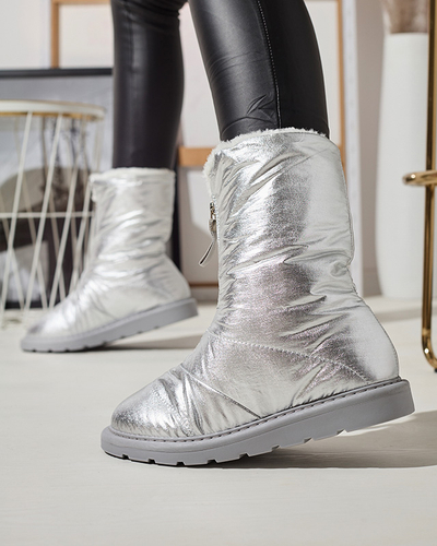 Silver pantofi de damă a'la cizme de zăpadă Tirigga- Footwear