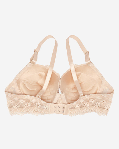 Sutien de dama cu dantela bej - Lenjerie intima