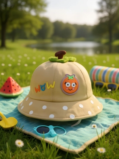 Royalfashion Pălărie tip bucket pentru copii Happy Patches
