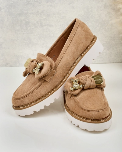 Royalfashion Mocasini de damă cu fundiță Ezizer