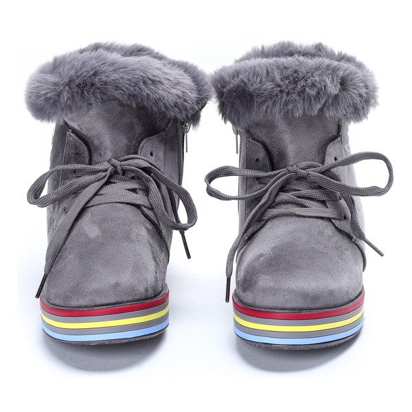 Szare botki sportowe Raelyn - Obuwie