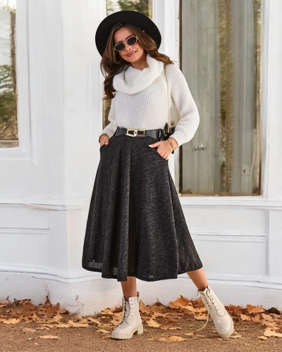 Fusta midi pentru femei de la Royalfashion