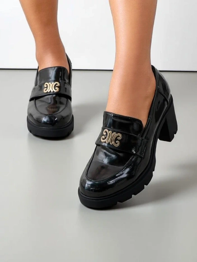 Royalfashion mocasini cu toc pentru femei Blascos