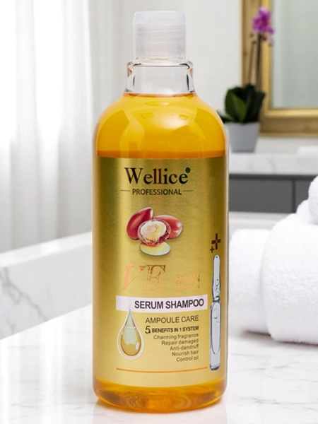 Șampon profesional pentru păr cu ulei de argan – Hidratare intensivă și netezire a părului 5-în-1