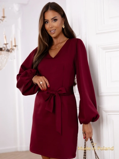 Rochie scurtă de damă cu curea Bella Vica